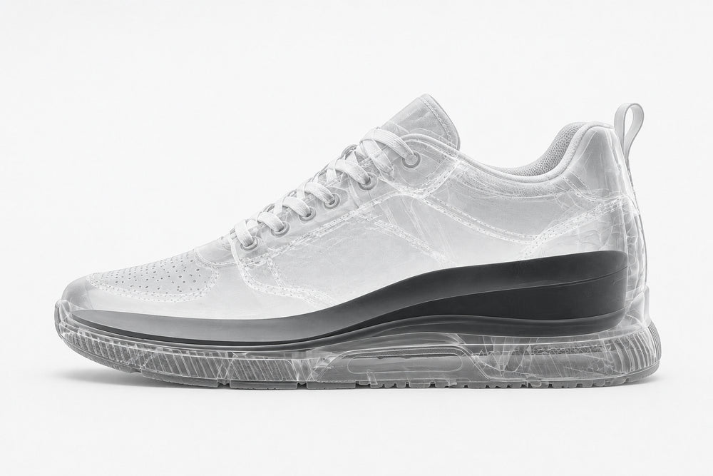 Vue technique en coupe de la sneaker Casual Via Celsa montrant la cale interne rehaussante